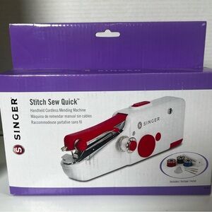 SINGER -TRAVEL Stitch Sew Quick MINI Sewing Machine -Mending-Crafts-Etc NIB